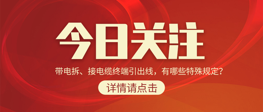 帶電拆、接電纜終端引出線，有哪些特殊規(guī)定？